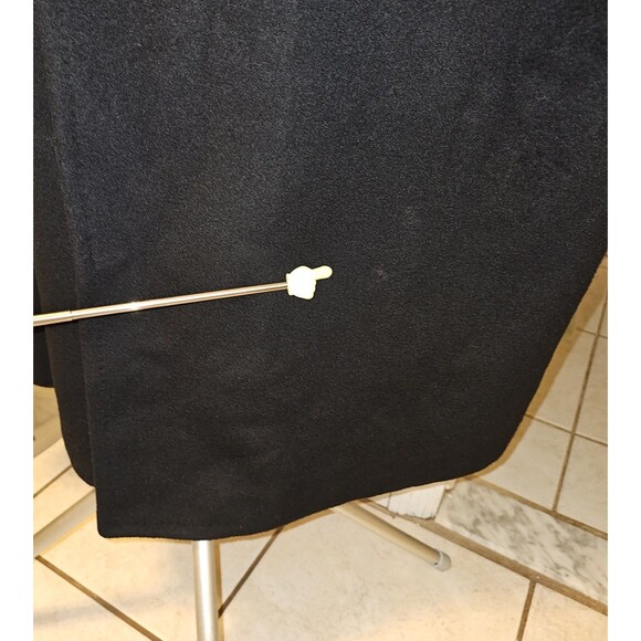 Vintage 80s 90s Cashmere Overcoat Monte Cristo Mens XL USA Black Long Trench Mob - Picture 11 of 12